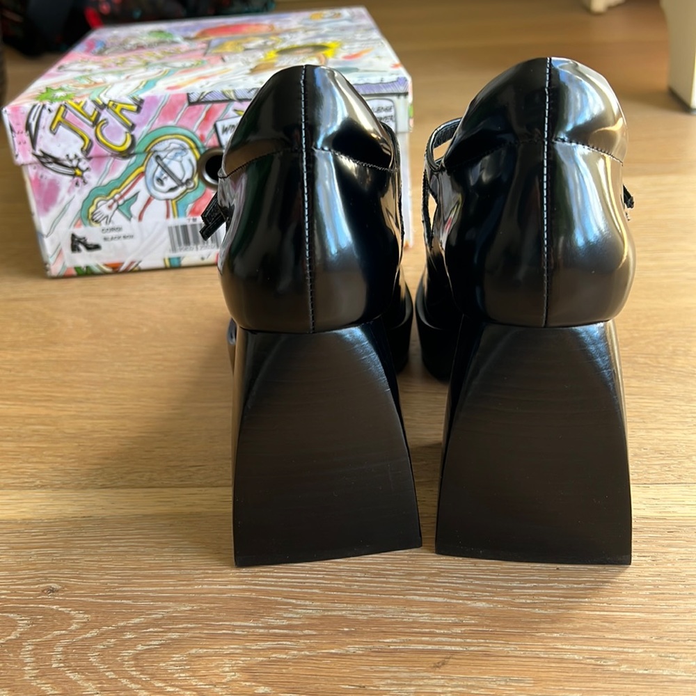 NIB💥 JEFFREY CAMPBELL Double Strap Mary Jane Platform Pump Block Heel- Size 7 - Picture 7 of 16